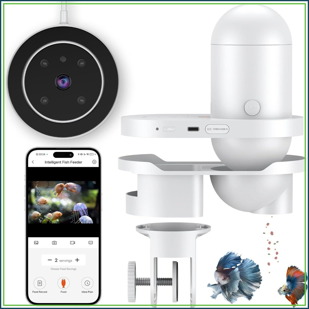 Aquarium Fish Video - WiFi Automatic Fish Feeder for Aquariums,