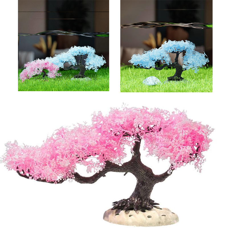 Aquarium Fish Enrichment - New Simulated Tree Aquarium Decoration Fish