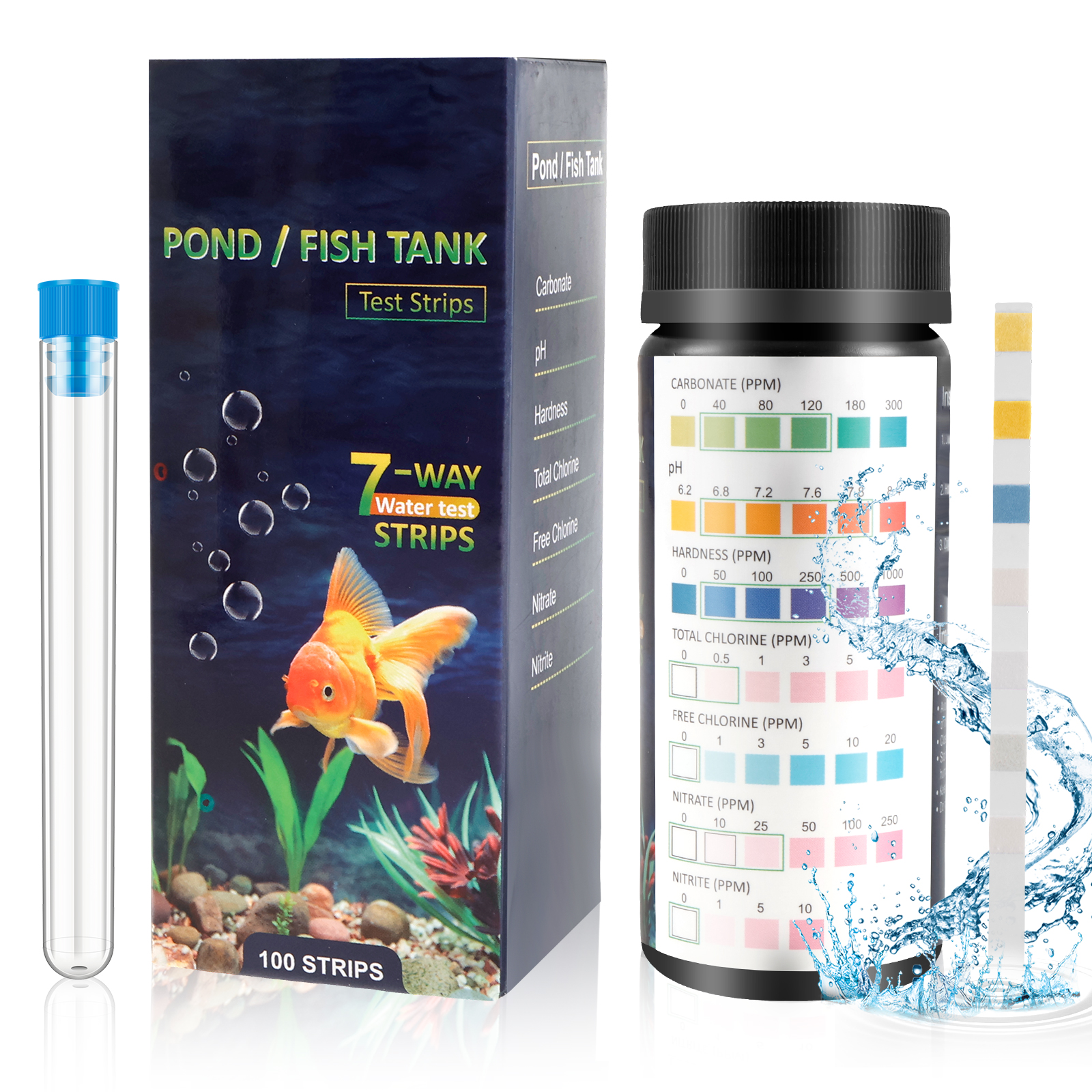 Aquarium Fishing - 100Pcs 7 in 1 Aquarium Test