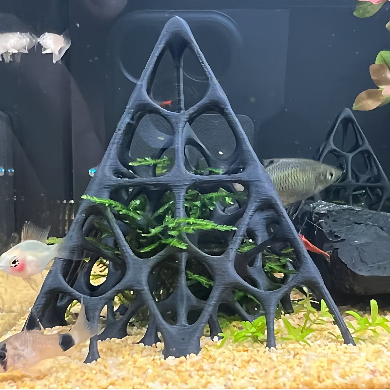 Aquarium Fish Enrichment - 3D Printed Pyramid Fish & Shrimp