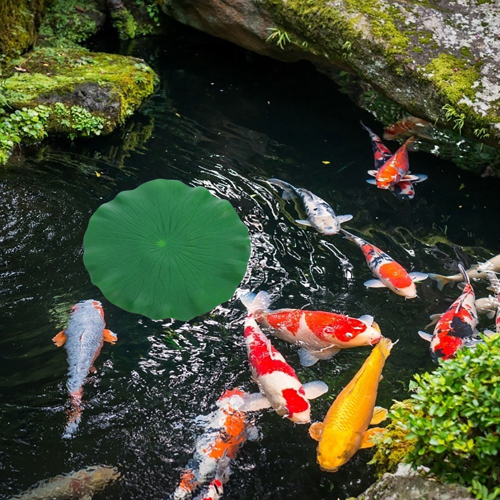 15Pcs Artificial Lotus Leaves  - Aquarium Fish Tank 리뷰 및 가격