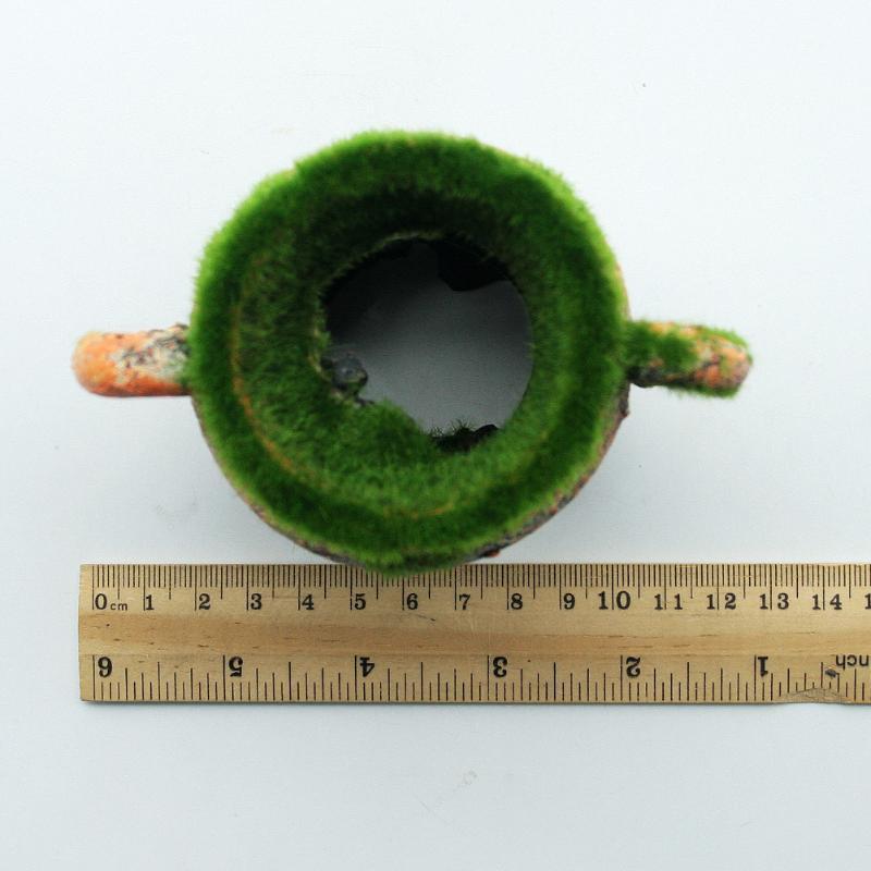 1pc Resin Vase with Moss Aquar - Aquarium Fish Enrichment 리뷰 및 가격