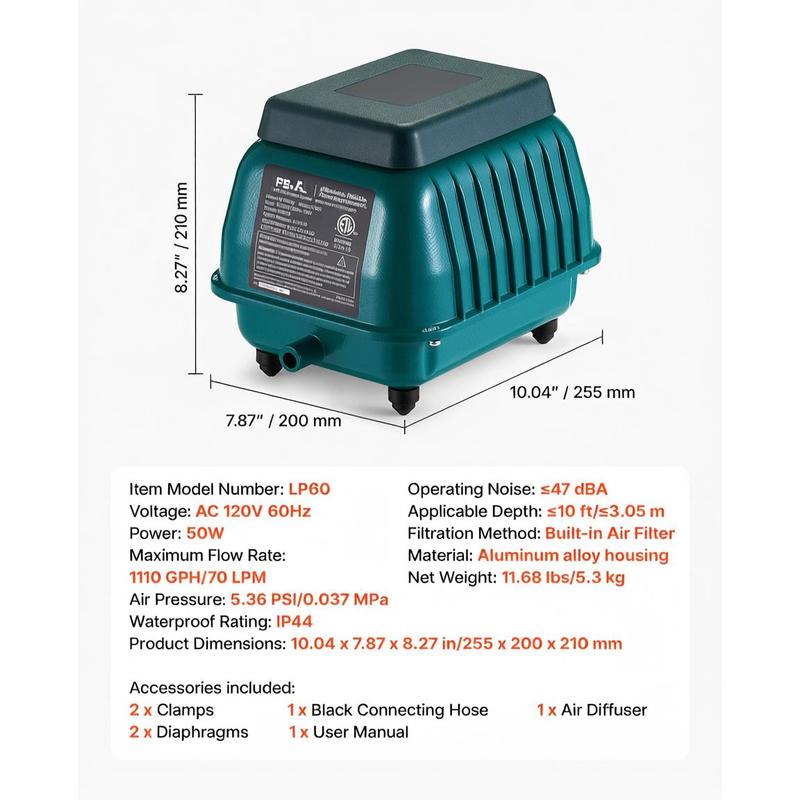 Linear Aerator 1110 GPH For Se - Aquarium Fish Tank 리뷰 및 가격