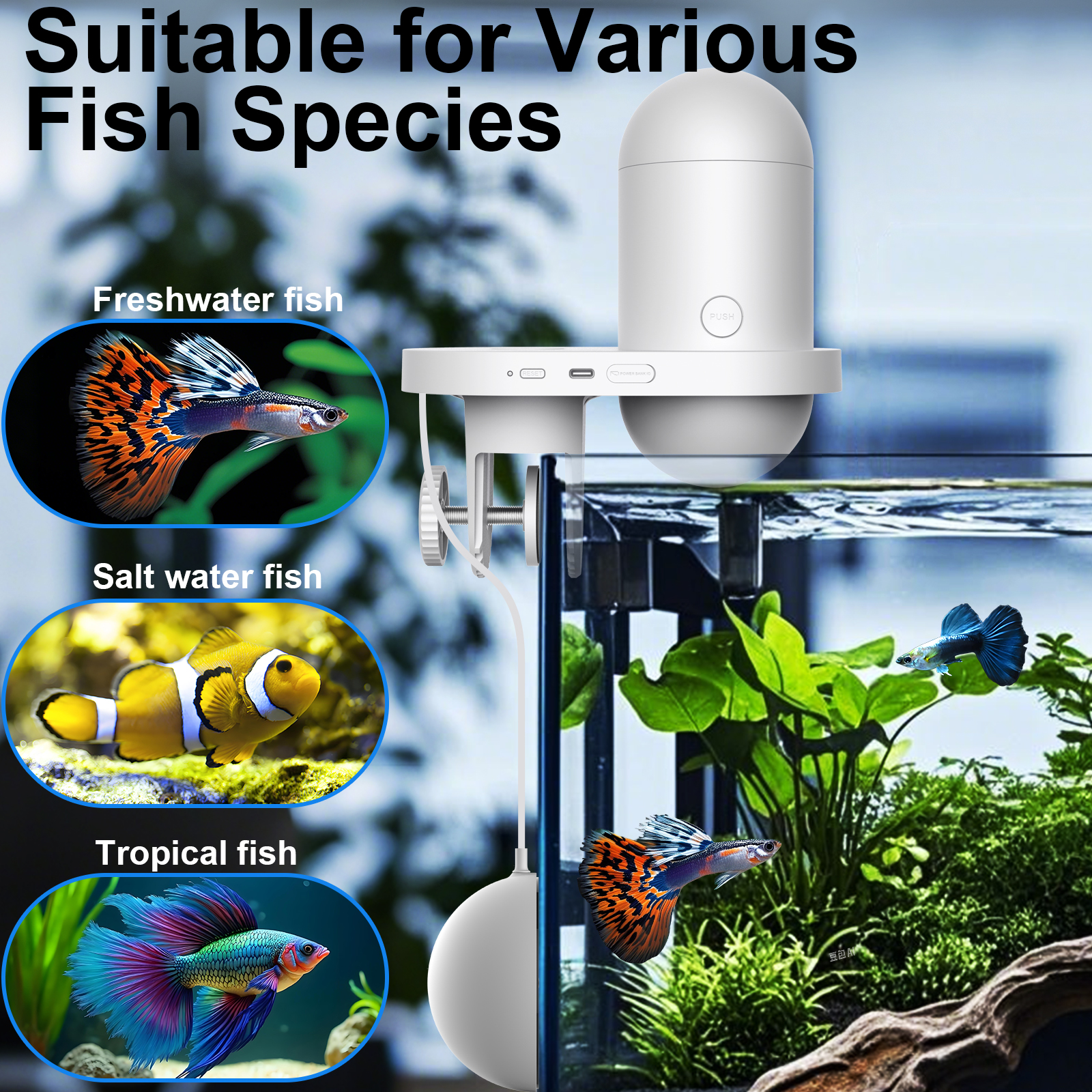 Automatic Fish Feeder With Cam - Aquarium Fish Feeder 리뷰 및 가격