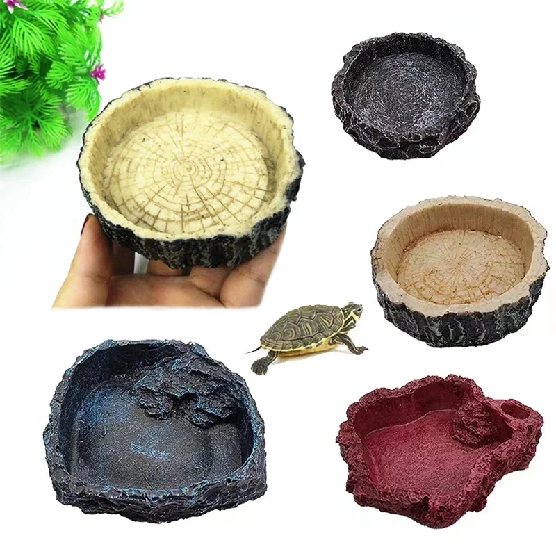 Pet Reptile Feeder Bowl Resin  - Aquarium Fish Feeder 리뷰 및 가격