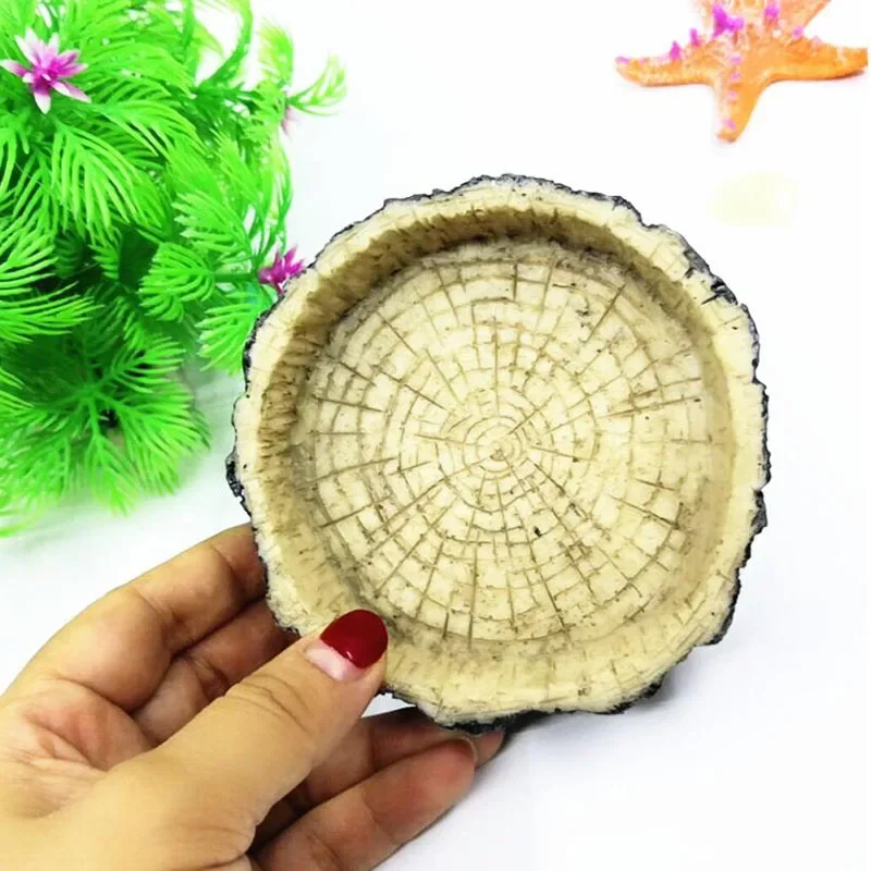 Pet Reptile Feeder Bowl Resin  - Aquarium Fish Feeder 리뷰 및 가격