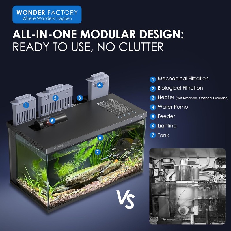 Smart Aquarium, Glass Fish Tan - Aquarium Fish Feeder 리뷰 및 가격