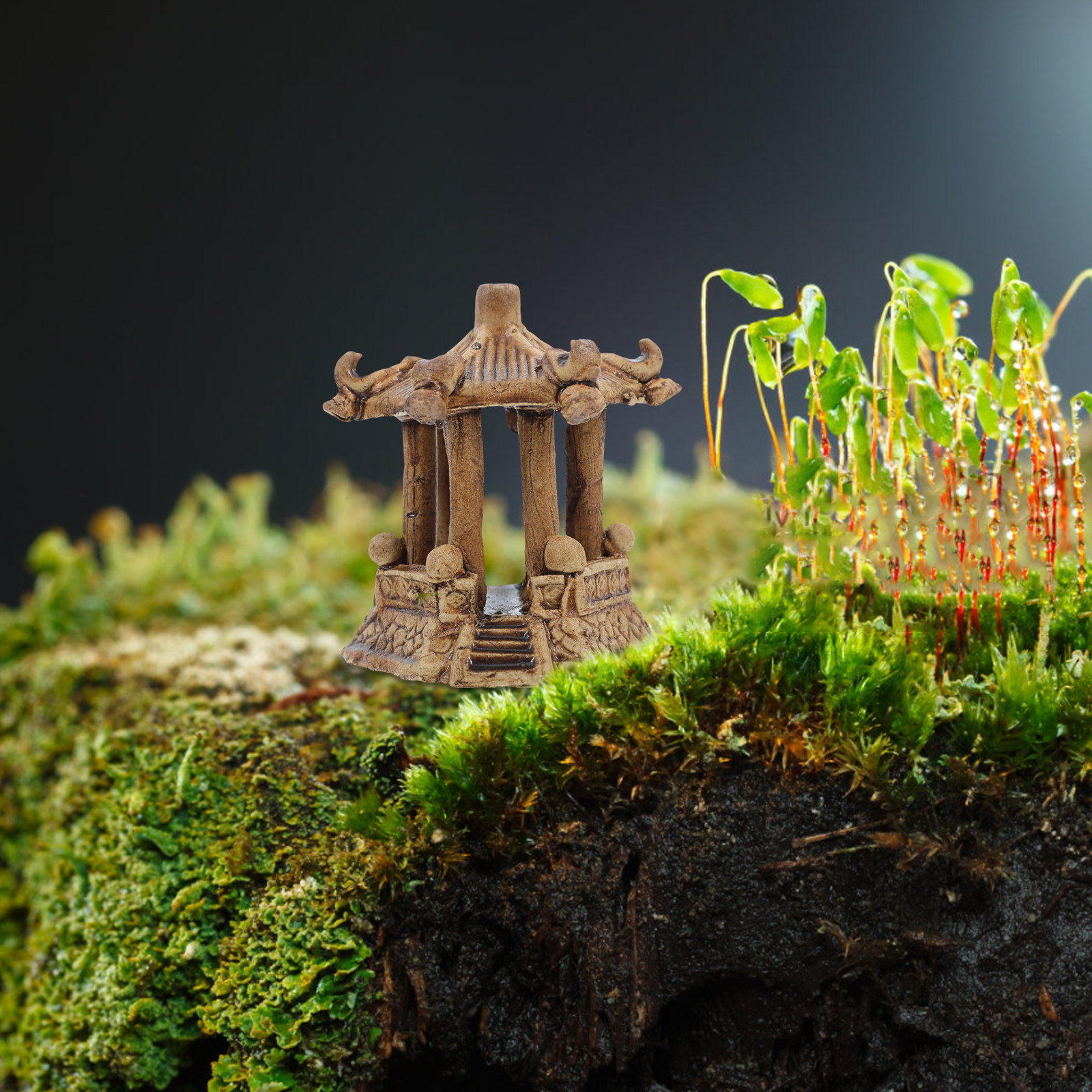 Miniature Ceramic Pagoda Hexag - Aquarium Fish Tank 리뷰 및 가격