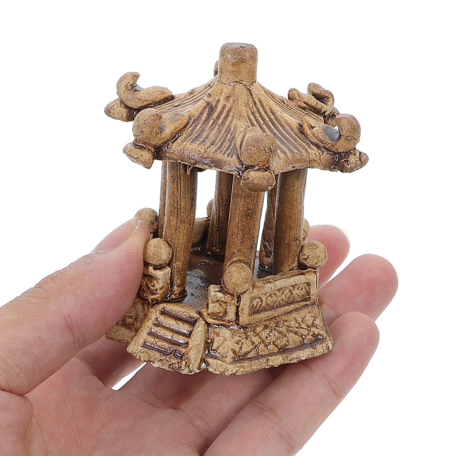 Miniature Ceramic Pagoda Hexag - Aquarium Fish Tank 리뷰 및 가격